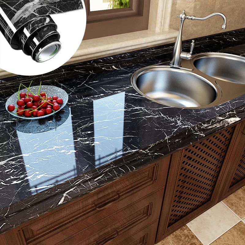 Black Marble Sheet for Kitchen