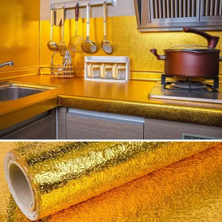 Golden Self-Adhesive Aluminium Foil Sheet